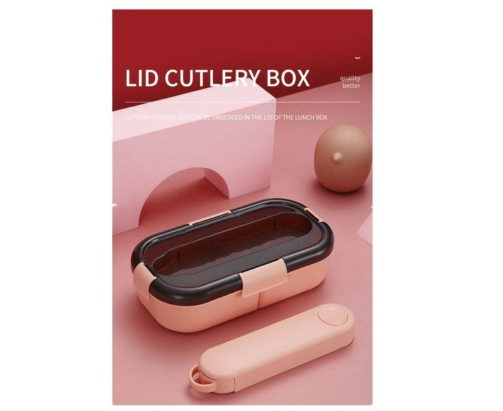 Lunch Box For Kids School Plastic Microwave With Compartment Tableware Leak-P Carousel 5