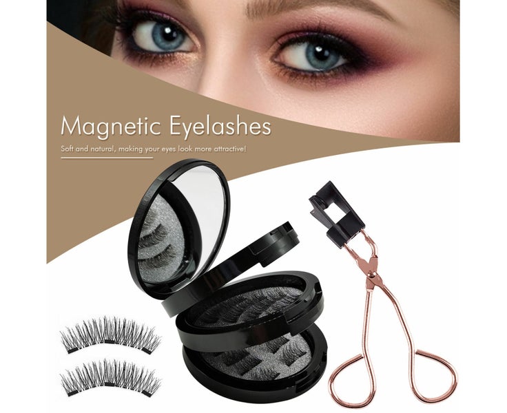 Magnetic Eyelashes Curler Clip Set With 3D Magnet Reusable False Lashes Kit Carousel 2