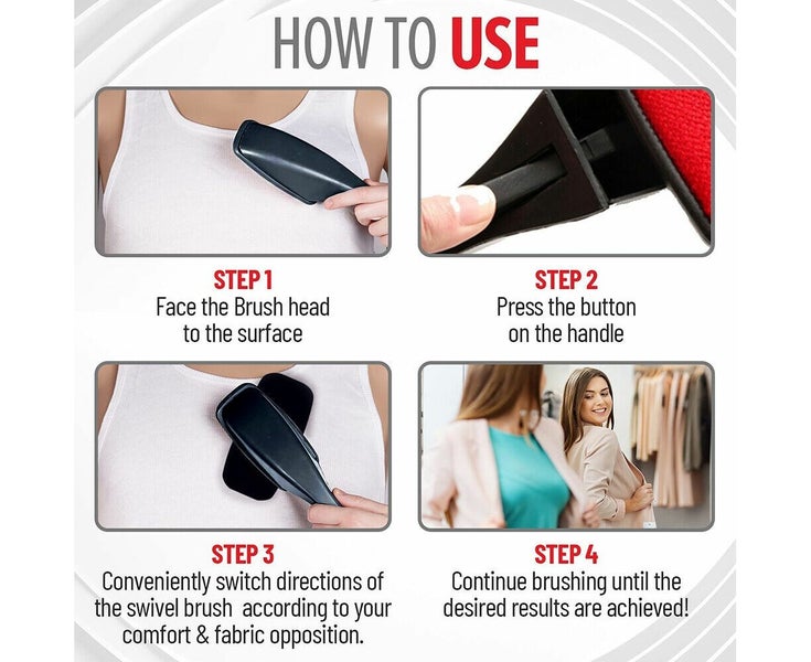 Magic Lint Brush Clothes Dust Lint Remover Brush Pet Hair Remover Fabric Clea Carousel 8
