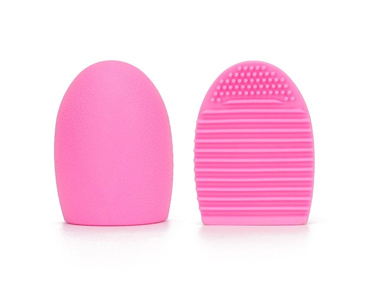 Makeup Brush Cleaner Mat Silicone Cosmetic Cleaning Pad Washing Scrubber Boar Carousel 1