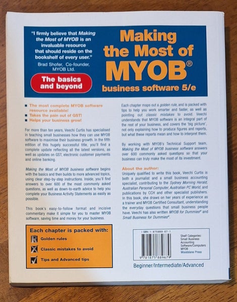 Making the Most of MYOB - Business Software 5e Carousel 2