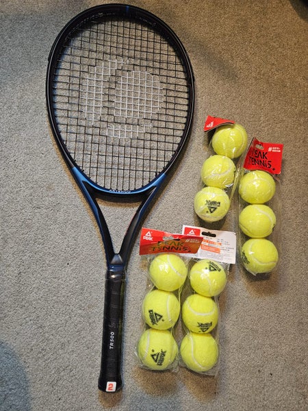 Brand new adult tennis racket ARTENGO TR500 with 12 tennis balls Carousel 1