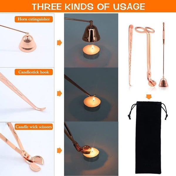 Candle Snuffer Wick Trimmer Dipper Extinguish Accessories Cutter Kit Carousel 2