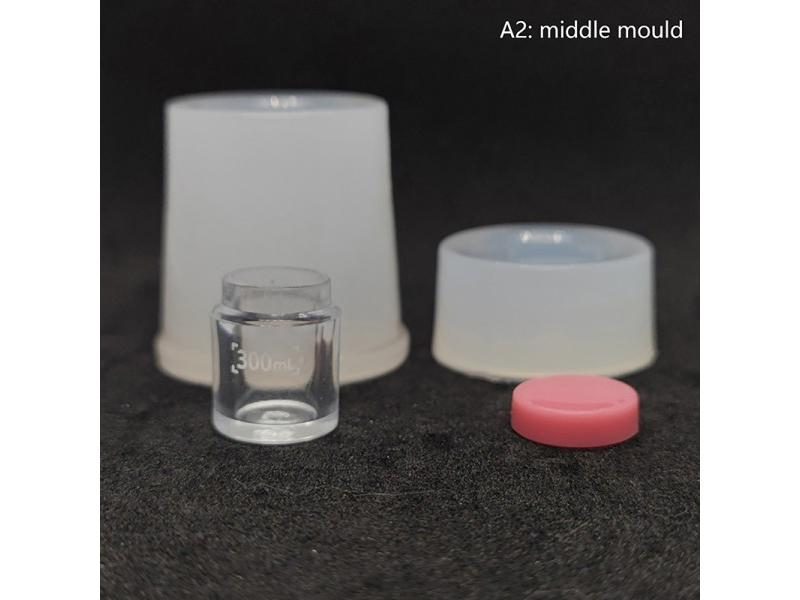 Dollhouse Miniature Mug Cups Food Jar Silicone Mold Dollhouse DIY Tableware Carousel 1