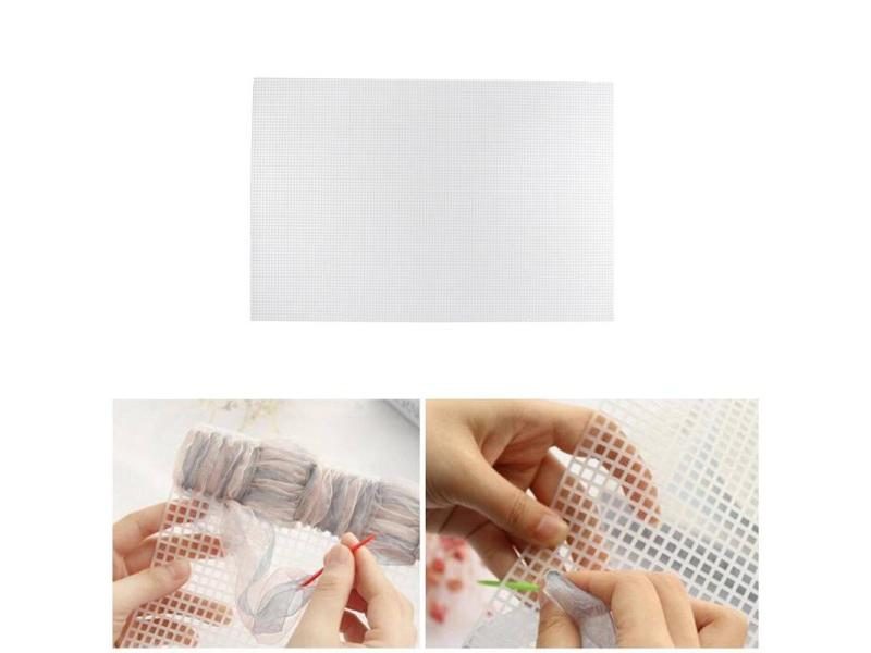 Rug Hooking Mesh Canvas DIY Bag Making Plastic Cloth Handwork Materials Carousel 1