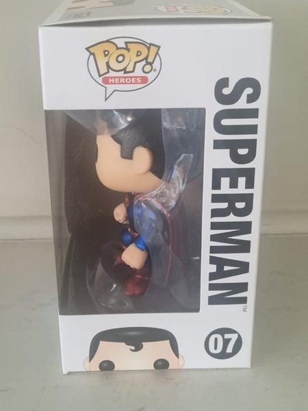 Rare Metallic Superman Chase Funko Pop Carousel 9