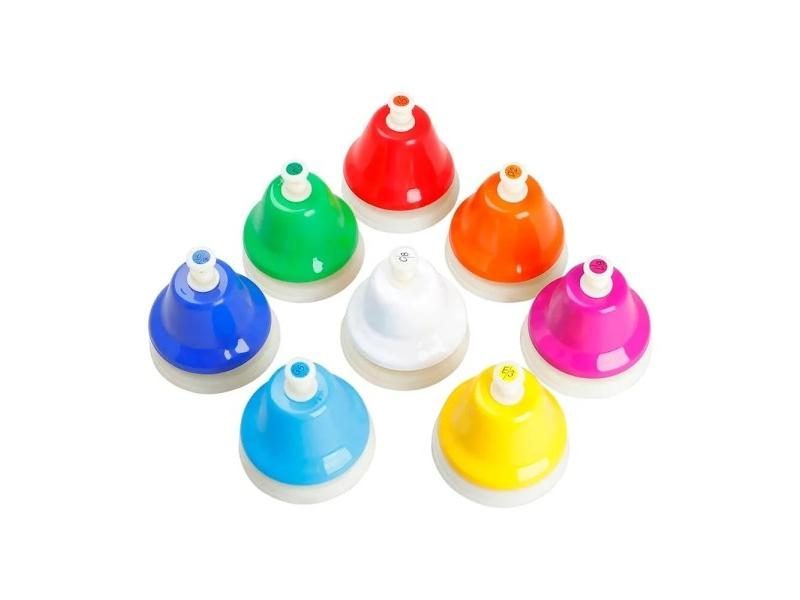 Orff Musical Instrument Set 8-Note Hand Bell Baby Early Education Christmas Carousel 1