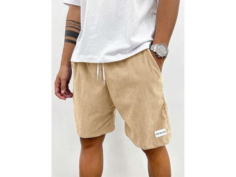 Men's Corduroy Casual Basketball Shorts For Summer Carousel 1