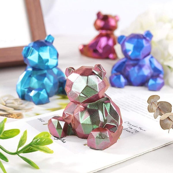 4 x Chameleons Pearlescent Magic Powder Color Shift Mica Pigment Carousel 9