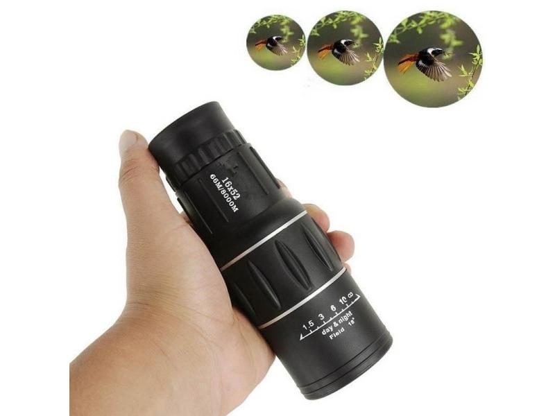 US DE16X Monocular Telescope 66m/8000m Mag Dual Focus Zoom Optic Lens Night Carousel 1
