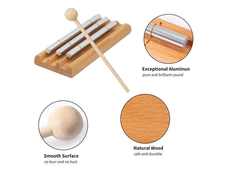 Meditation Chimes 3Phoneme Musically Tuned Wind Zenergy Hand Chime For Carousel 1