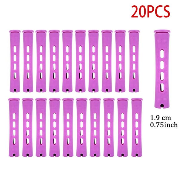 20 Pieces Of Perm Curling Rods 5 Sizes Of Curling Irons Plastic Cold Wave Rods Carousel 1
