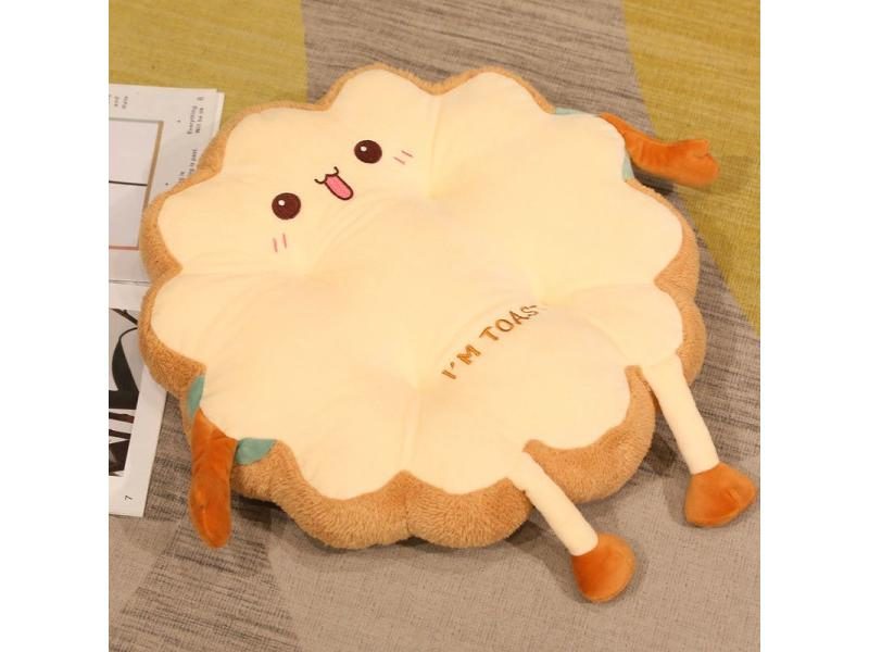 Cute Plush Doll Simulation Kawaii Bread Toast U Shape Pillow Plush Toys Soft Carousel 1