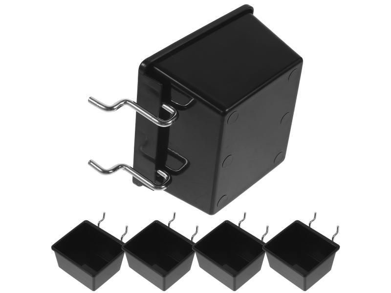 5pcs Parts Storage Box Pegboard Bins Shop Pegboard Storage Bin Garage Shop Carousel 1