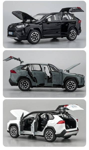 1:32 Diecast RAV4 Car Model - Lights, Sound, Steering! Perfect Kids' Birthday Carousel 16