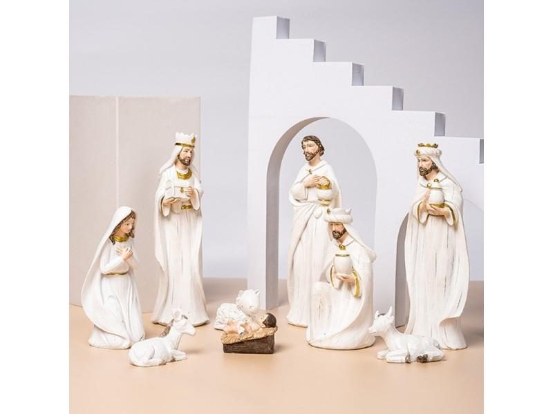 Jesus Statue 3D Engraved Crystal Carousel 1