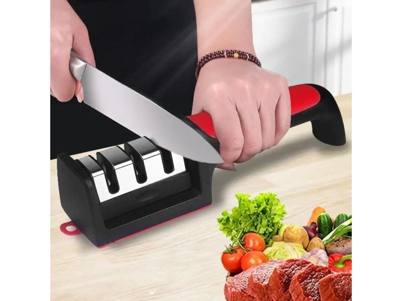 Kitchen 3/4-Segment Knife Sharpener Household Multi-Functional Hand-Held Carousel 2