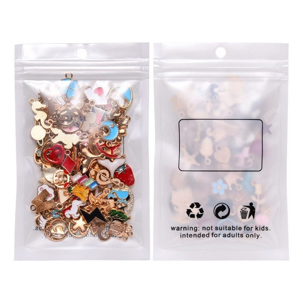 100pcs Craft Supplies Small Colorful Charms Pendants Carousel 8