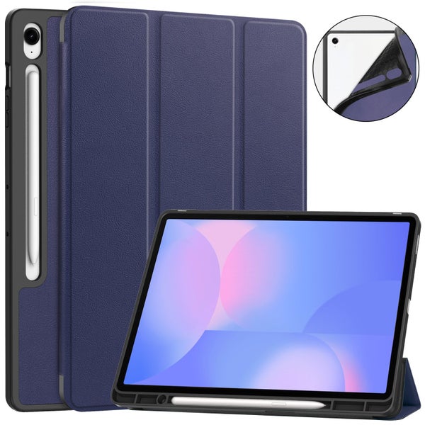 Samsung Tab S10FE Plus X620 Tri Fold Pen Holder Case [Navy] Carousel 2