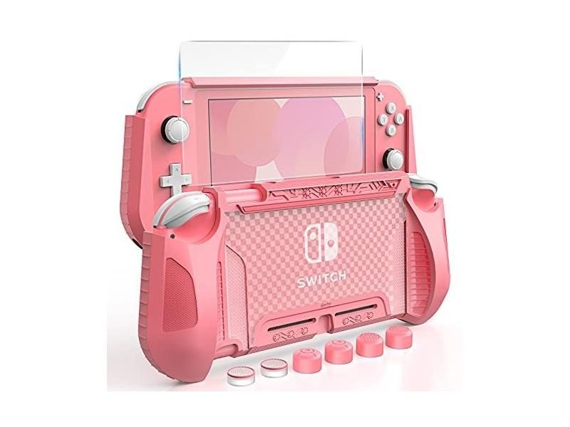 TPU Plaid Protective Sleeve For Nintendo Switch Lite With Scratch Resistant Carousel 1