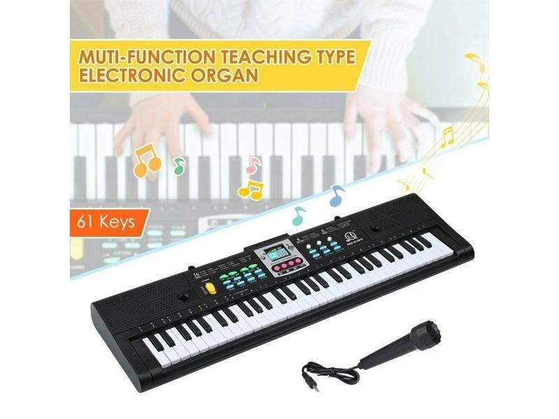 61 Keys Digital Music Electronic Keyboard Key Board Electric Piano For Home Bar Carousel 1