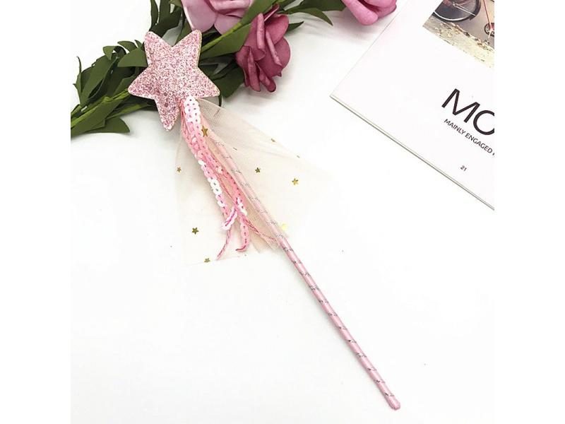 1pc Hot Sale Cute Dreamlike Five Pointed Star Fairy Wand Kids Stick Girl Carousel 1
