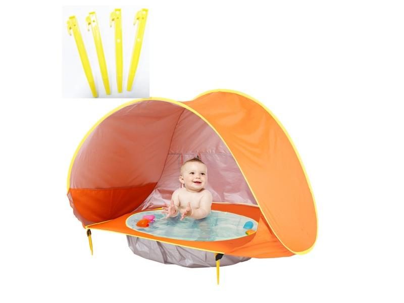 Baby Beach Tent Waterproof Sun Shelter UV-protecting Sunshelter With Pool Kid Carousel 1