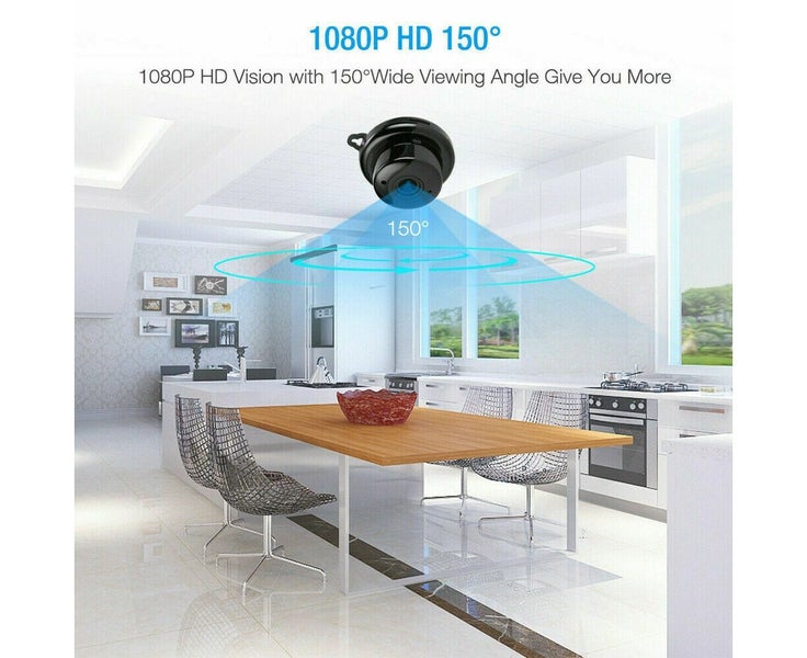 Mini Wireless WIFI IP Camera HD 1080P Smart Home Security Camera Night Vision Carousel 2