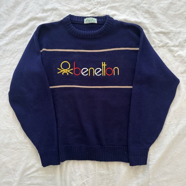 Vintage United Colors Of Benetton Wool Knitted Sweater Carousel 1