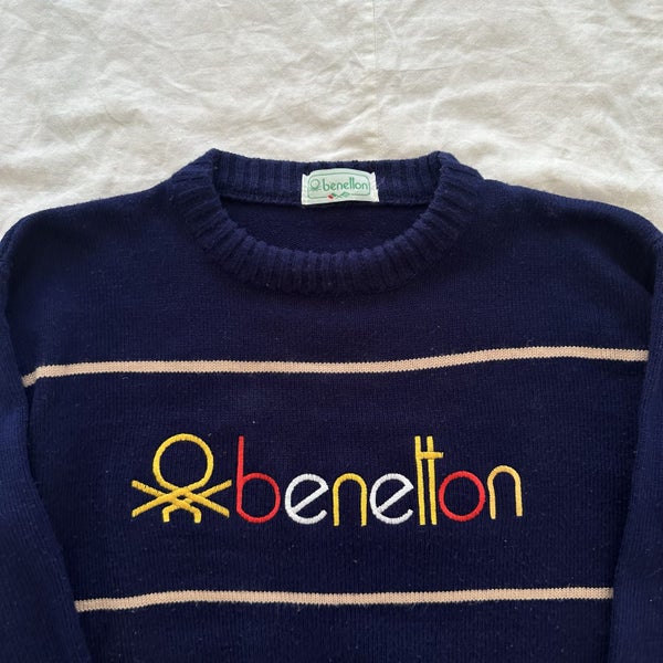 Vintage United Colors Of Benetton Wool Knitted Sweater Carousel 2