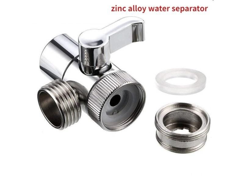 Zinc Alloy Switch Faucet Adapter Kitchen Sink Splitter Diverter Valve Water Tap Carousel 1