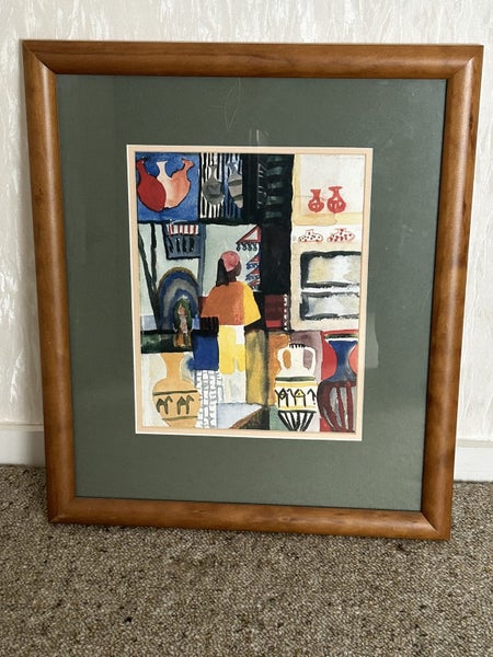 Framed Artwork, 'Merchant with Jugs'636137705413151123