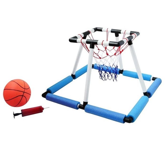 Water Game Set with Net + Mini Basketball + 6" Pump Carousel 1
