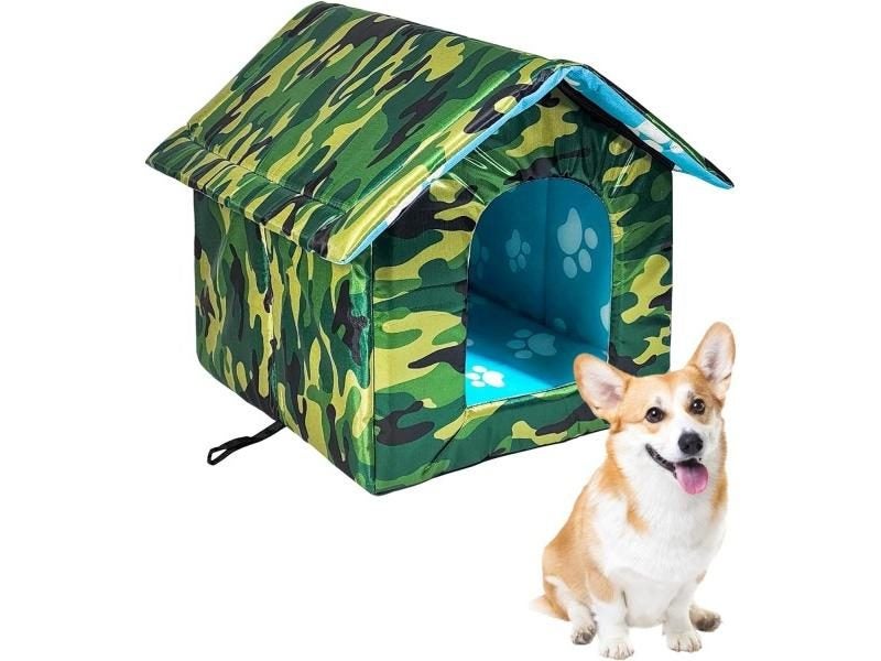 Waterproof Cat House For Outdoors Rainproof Dog House Cat House Villa Tent Carousel 1