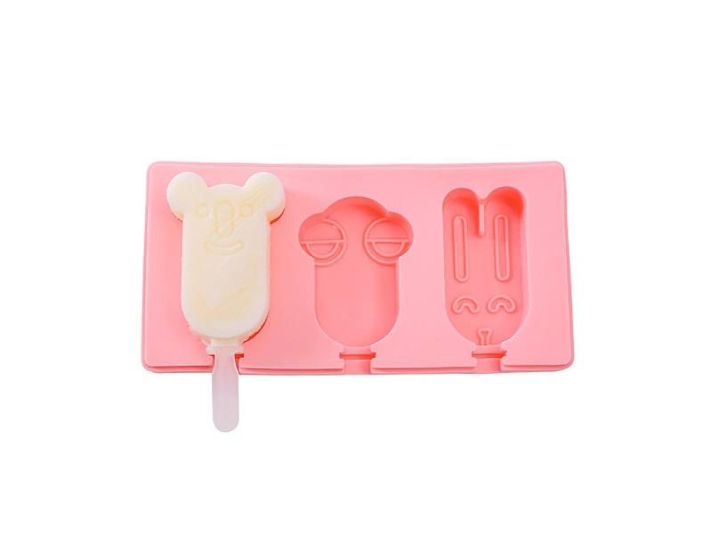 Silicone Ice Cream Mold With Lid Animals Shape Jelly DIY Mold Dessert Ice Cream Carousel 1