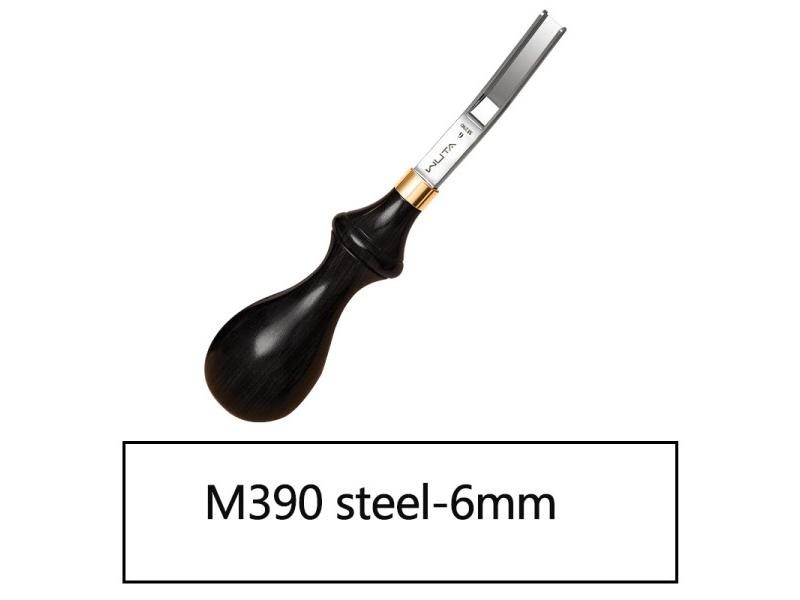 WUTA Professional Wide Edger Skiver Edge Beveler M390 Steel Leather Skiving Carousel 1