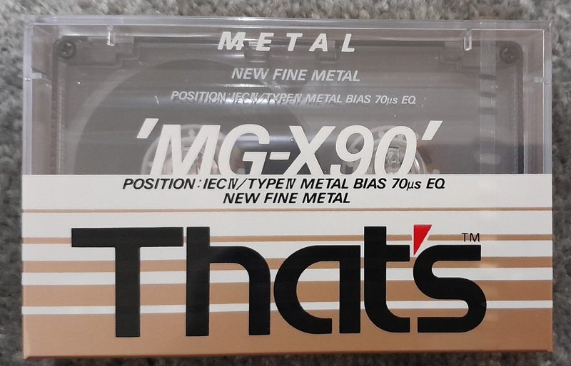 Better than TDK? That's MG-X 90 min (Type IV) Blank Audio Cassette Tape (Japan) Carousel 1