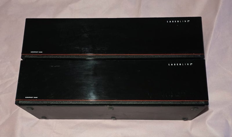 Laserline CD Storage Racks – Set of 2 – Retro Compact Disc Holders Carousel 1