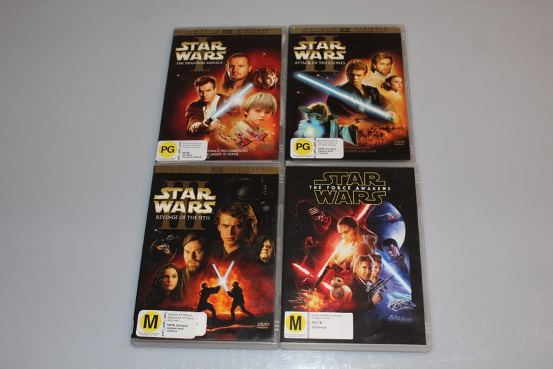 Star Wars DVD Bundle – Episodes I, II, III & The Force Awakens Carousel 1