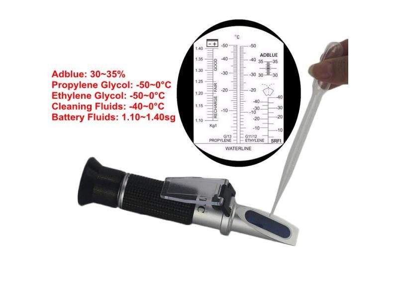 Handheld Refractometer Anti Freeze Car Test Density Antifreeze Glycol Battery Carousel 1