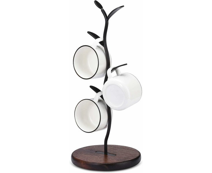 Mug Holder,Countertop Mug Tree,Coffee Mugs & Tea Cup Storage Rack,Coffee Coun Carousel 1