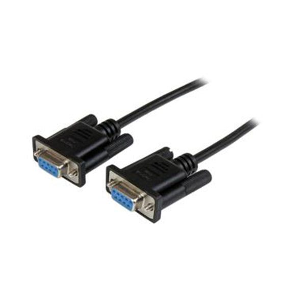 Startech 2M Black Db9 Rs232 Null Modem Cable Ff Carousel 1