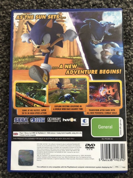 PS2 / PlayStation 2 - Sonic the Hedgehog - Unleashed Carousel 2