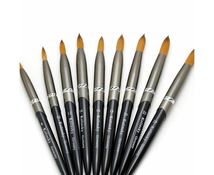 Nail Art Brush Pen Crimped Manicure Tools Size #8-#24ˇĚ Carousel 6