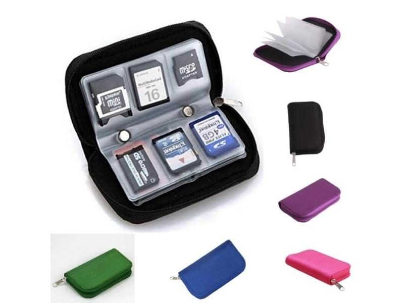 1PC Micro SD XD Card Case Protector Holder Wallet Black SD Memory Card Storage Carousel 1