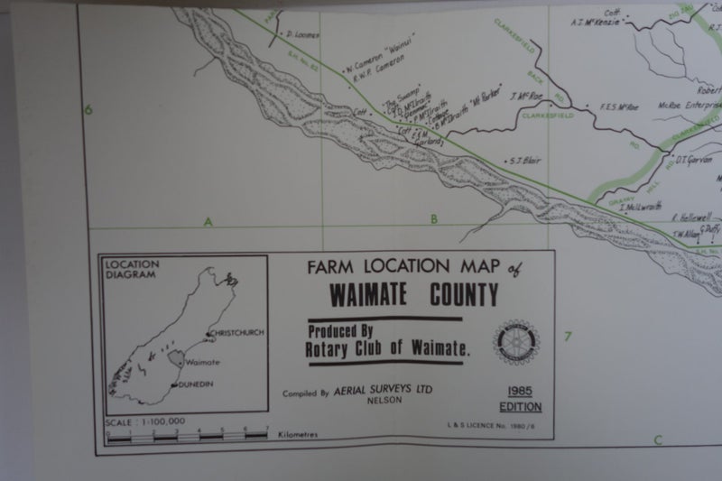 1985 Waimate County Map Carousel 2