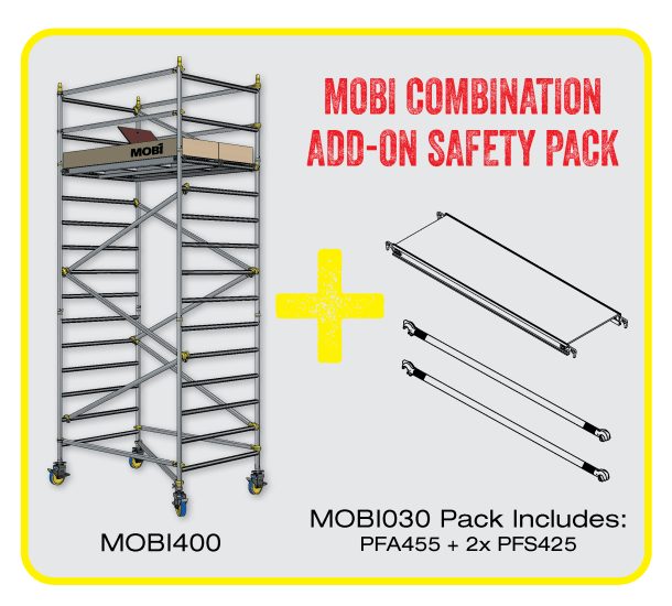 Easy Access Mobi 1400 Series 4m Scaffold + Add On-Combo Pack-Each Carousel 1