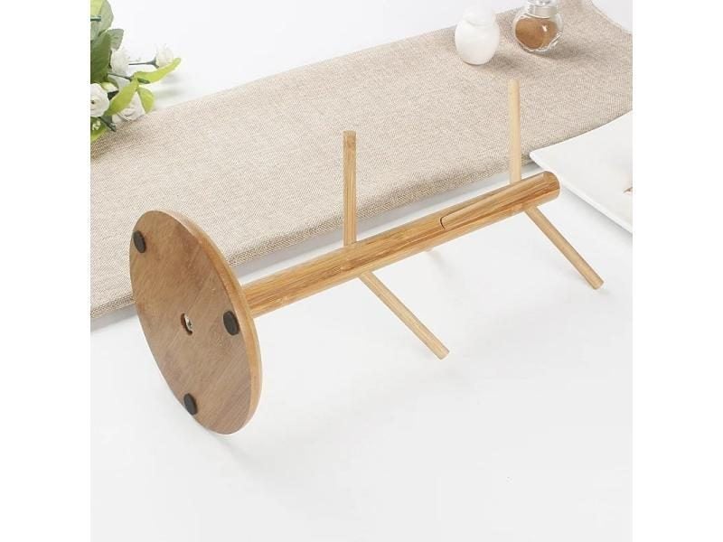 Set Tree Shape Wood Storage Rack For 6 Hooks Mug Display Carousel 1