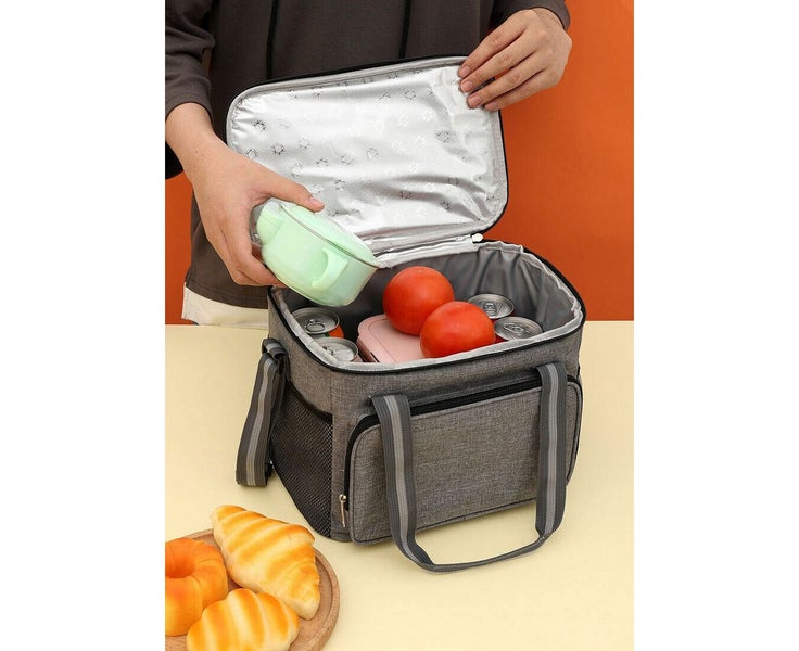 Oxford Portable Insulated Cooler Hot Lunch Bag Picnic Case Messenger Storage Carousel 7