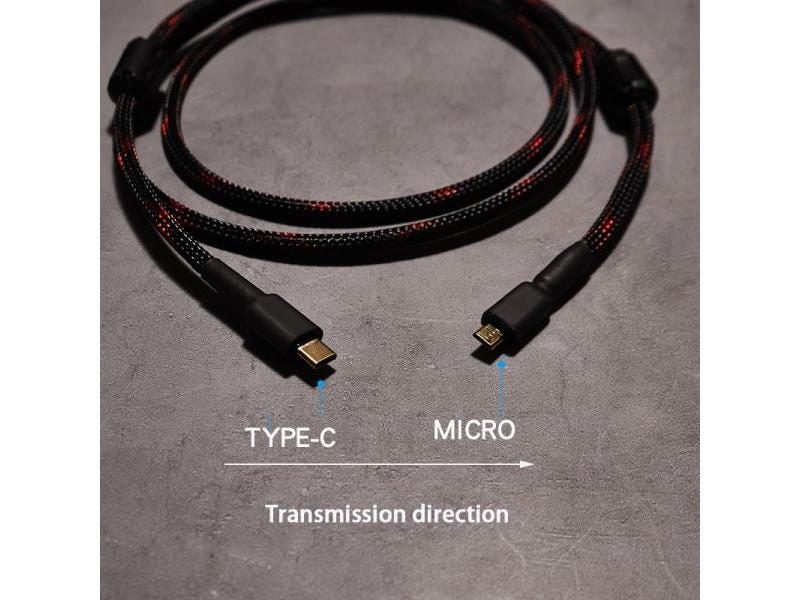 Hifi USB Cable High Quality Type C To Micro Mini B Male USB 2.0 Data Lines Carousel 1